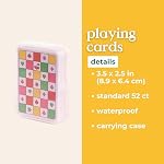 Ban.do Jeu en cours ! Cartes à jouer étanches, Standard 52 Deck de cartes, cartes imperméables avec étui de rangement