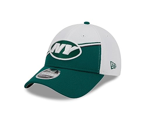 New Era New York Jets NFL 2023 Sideline White Green 9Forty Stretch Snapback Cap - One-Size