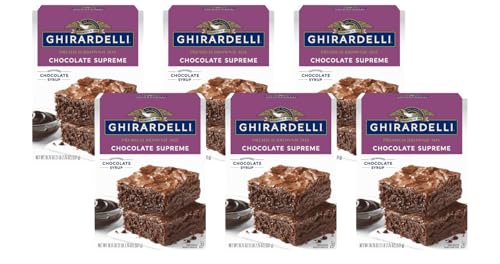Ghirardelli Premium Brownie Mix Chocolate Supreme, 18.75 OZ (Pack of 6)
