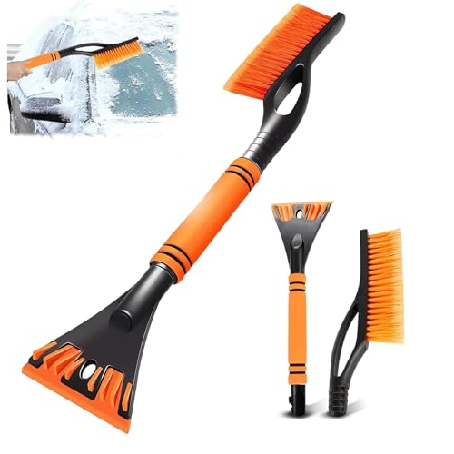Spazzaneve 2 In 1 Con Raschietto Per Ghiaccio - Spazzola Morbida E Raschietto Robusto, 60 Cm, Per Auto, SUV E Camion