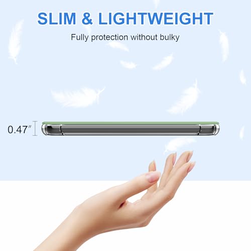 Image of HGWALP Case for 6 inch Kindle (11th Generation-2024 /2022 Release), Ultra Clear Soft Flexible Transparent TPU Back Cover Light Shell with Auto Wake /Sleep for Kindle 2024 /2022 11th Gen.,Matcha Green