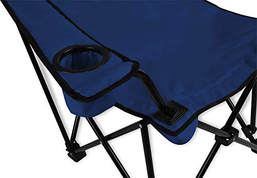 normani Very stable folding chair, camping chair, fishing chair with drink holder, removable padding, carry bag, up to 150 kg - Image 5