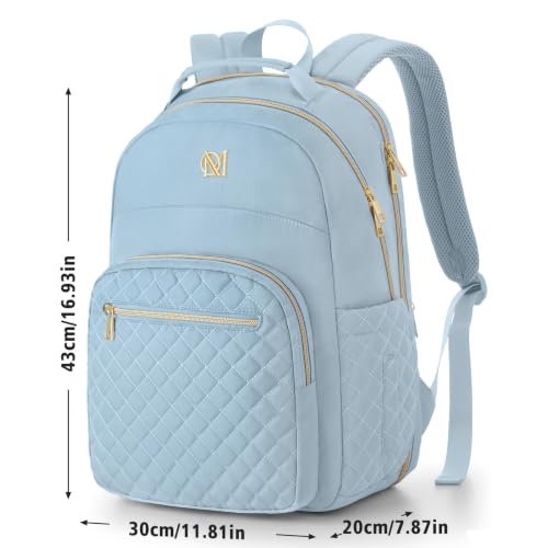 RJEU Quilted Laptop Backpack for Women