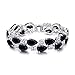EVER FAITH Women's Prong Cubic Zirconia Vintage Style Dual Layer Tear Drop Bracelet