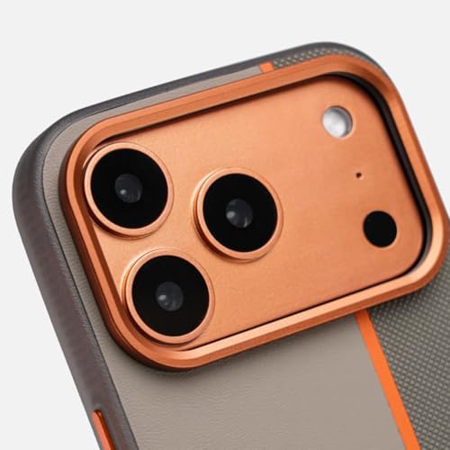 Coque iPhone 17 Pro mate aux finitions géométriques bicolores