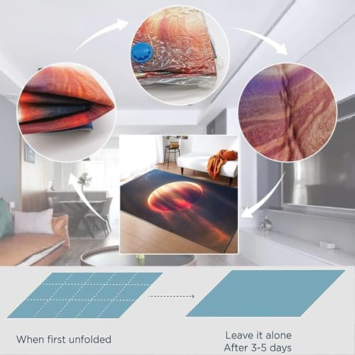 Tapis de salon 160 x 230 cm anti-froid et confortable pour chambre d'enfant - 5