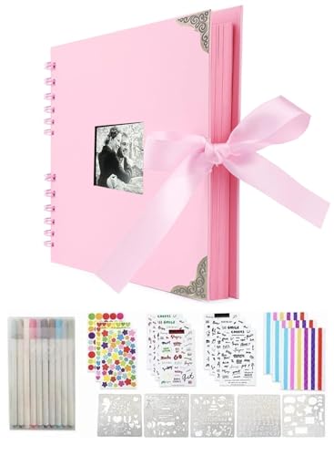 Opiniones de Accesorios para álbumes de fotos . 44 LSXD Álbum de Fotos, Nuestro Libro de Aventuras 80 Páginas Hecho a mano con Accesorios, Álbum de Recortes Memoria de Bricolaje, Regalo para Navidad, Cumpleaños, Pareja,Familia,...