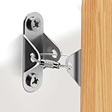 6 Stück Anti-Kipp-Verschlüsse aus Edelstahl, 200 mm Kabel-Möbelanker, Wandbefestigungsklammern für Schrank, Kleiderschrank, Kindersicherung (schwarz)