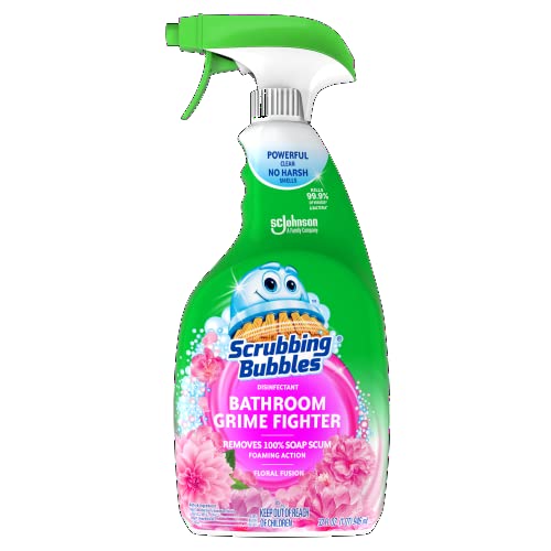 Top 10 Best Smelling Bathroom Cleaner Options Reviewed 7 Scrubbing Bubble Bathroom Grime Fighter, Floral Fusion Scent, 32 oz Spray Bottle