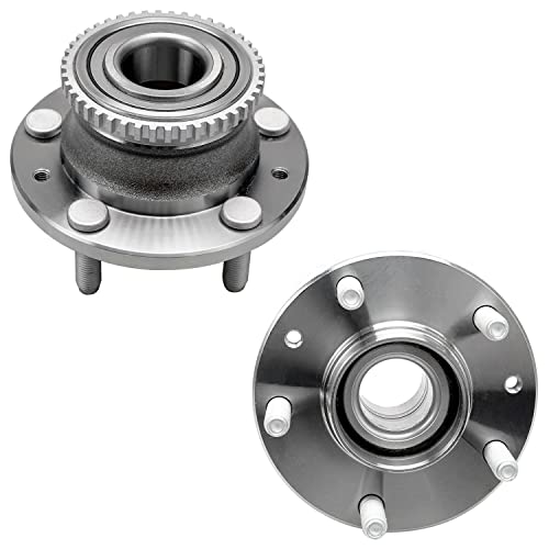 Image of Detroit Axle - Pair Wheel Bearing and Hubs Assembly for Mazda 929 1992-1995, MPV 1989-1998 w /ABS