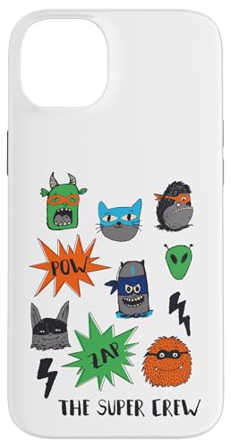 スーパーヒーロー モンスター クルー アニマル コミック マスク おもちゃ パーティー キッズ スマホケース iPhone 14 Plus 用