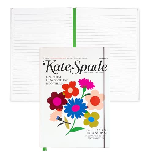 Carnet de notes XL kate spade new york en cuir vegan à couverture rigide