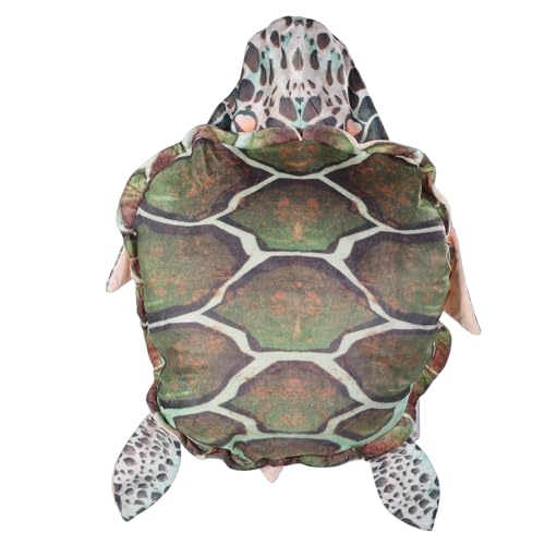 SENECESLI Almohada de Concha de Tortuga Portátil, Disfraz de Animal, Juguete de Peluche, Disfraz Divertido para Niños y Adultos con Funda Lavable Desmontable (100 cm / 39,4 pulgadas)