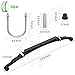10L0L Golf Cart Heavy Duty Rear 4-Leaf Spring Kit with Bushings & Sleeves for Club Car DS Golf Cart Accessories