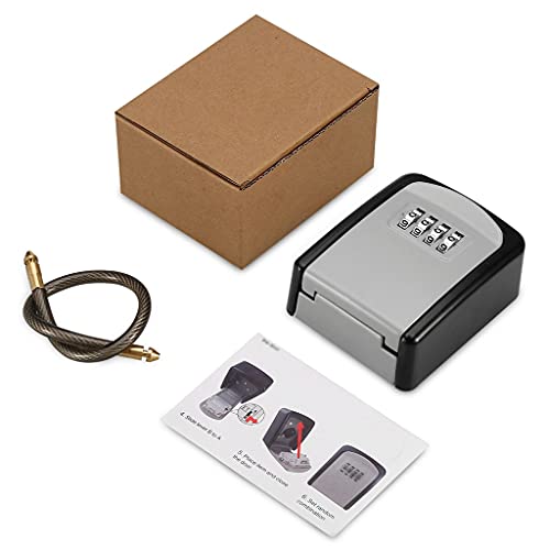 Yczdg Password Key Box Outdoor Key Safe Lock Box Decoration Key Code Box Key Storage Lock Box Wall Mounted Password Box #TOP7