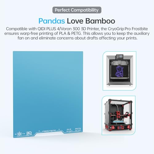 Image of BIQU CryoGrip Pro Frostbite Build Plate for Voron 300, Qidi Plus 4
