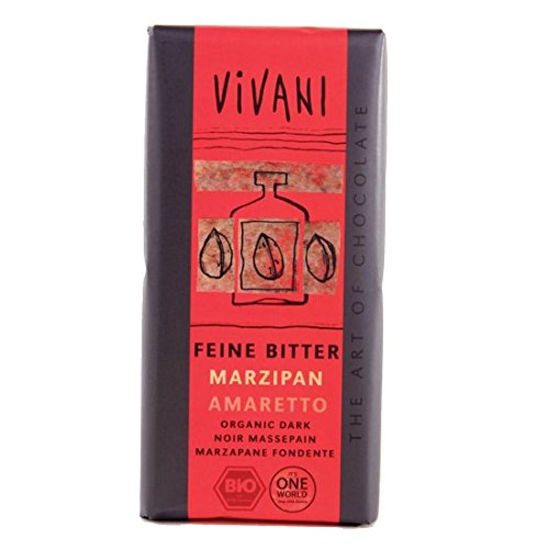 Vivani Organic Dark Marzipan Amaretto Chocolate 100g