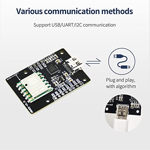 Yahboom IMU Sensor Module High-Precision Gyroscope +Accelerometer+ Magnetometer with Kalman Filter + Barometer 10-Axis AHRS Attitude Sensor Serial Port (10-Axis IMU Module with case)