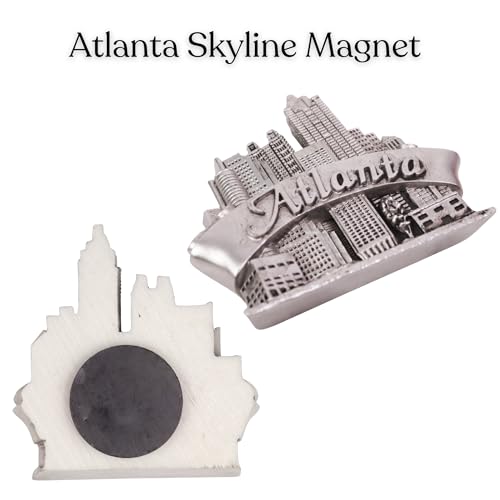 Imán Decorativo Atlanta Skyline 2.1 x 2.4 pulgadas miniatura 4