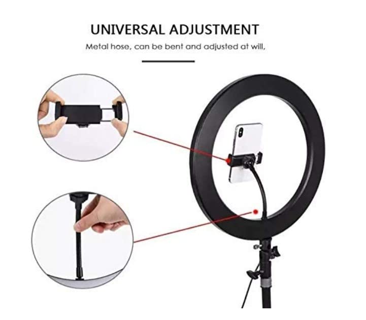 YOZTI-11-Inch-Big-LED-Ring-Light-for-Camera-Phone-TikTok-YouTube-Reels-Making-Video-Shooting-and-Makeup-11-inch-Ring-Light-with-7-Feet-Long-Foldable-and-Lightweight-Tripod-Stand