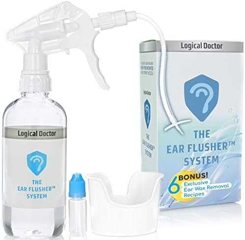Logical Doctor - Professional Earwax Removal Tool - The Ear Flusher System is an Exclusive Earwax Remover System for clogged Ear Relief Treatment (Flusher + Empty Dropper)