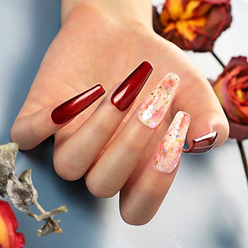 COSCELIA UV Nagellack,gelnägel set mit led uv lampe für gelnägel bastelset gel nagellack weihnachtsdeko maniküre set… – Bild 6