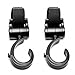 Stroller Hooks for Hanging Diaper Bags Baby Stuff Organizer Groceries Purse Mommy Hook Stroller Accessories for Mom When Jogging Walking or Shopping Pack of 2-Black LLUFO