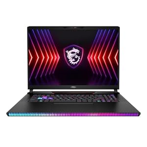 MSI Raider GE78 HX 14VHG-663ES Ordenador Portátil Gaming 17″ 16:10 QHD+ 240Hz (Intel Core i9-14900HX, 64GB RAM, 2TB SSD, RTX 4080-12GB, Windows 11 Home Advanced) Core Black, Teclado QWERTY Español