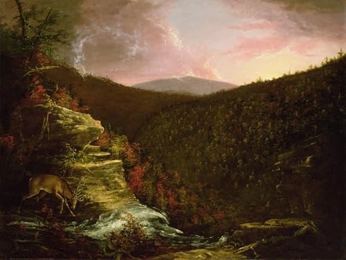 Cuadro pintura al óleo clásico Kaaterskill, lienzo moderno de alta calidad 60x90