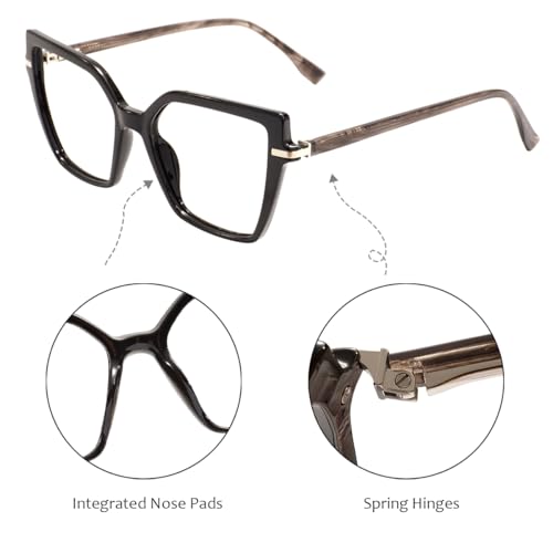 Gafas de ojo de gato para mujer que buscan comodidad y bisagra de acetato 2