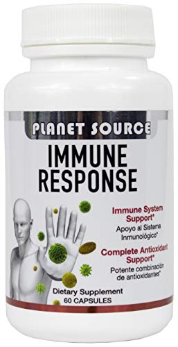 Planet Source Immune Response with Graviola Leaf, Turmeric, and Olive Leaf - Immune Boost and Healthy Inflammation Response - All-in-One Immune System Support - Natural Anti-Oxidant - 60 Capsules