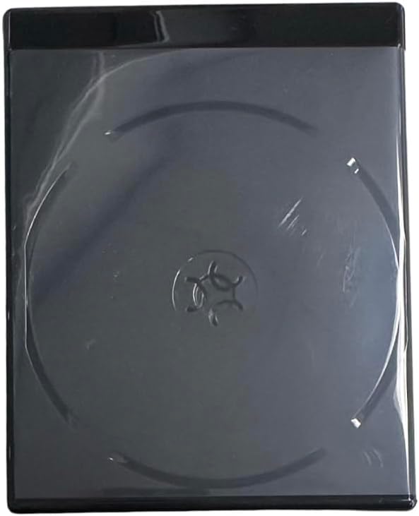 (NO 4K UHD Logo) Black 12.5mm Double Blu-Ray Case for CD/DVD Storage, Double Capacity (5) image 5