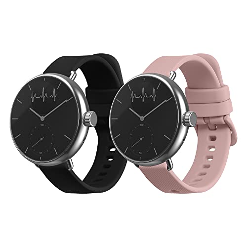 kwmobile Straps Compatible with Withings ScanWatch 38mm / Steel HR 36mm / Move ECG Straps - 2x...
