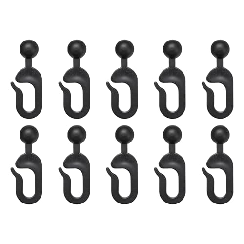 Wonvify 10 PCS Ganci Tenda Gazebo, Ganci ad Anello Scorrevole - Ganci per Tende Laterali e Tende Schermi Nei Gazebo - Alternative Agli Occhielli in Plastica - Adatto per Tende e Schermi Laterali