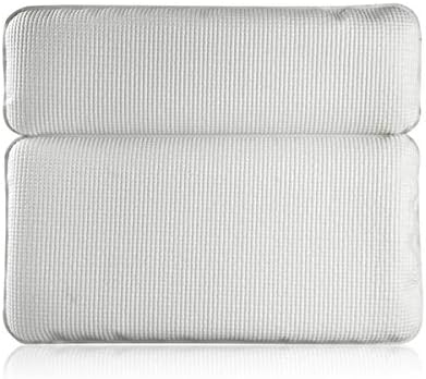 AOSGYA Waterproof Bathtub Pillow Hot Spa Bath Pillow for Tub, Head Neck Rest, Shoulder Back Support, 2-Panel Design, Non-Slip Suction Cups