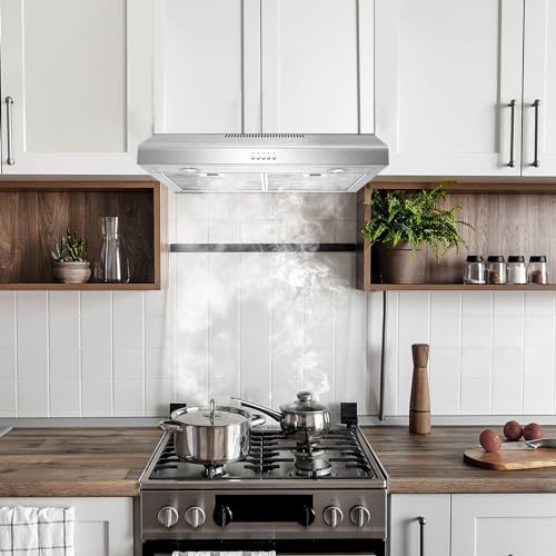 Turephe TPS30 Range Hood 30 Inch Under Cabinet,450 Cfm Ducted/Ductless Vent Hood For Kitchen With Bright Light, Quiet Operation And 3 Speed Exhaust Fan thumb #8