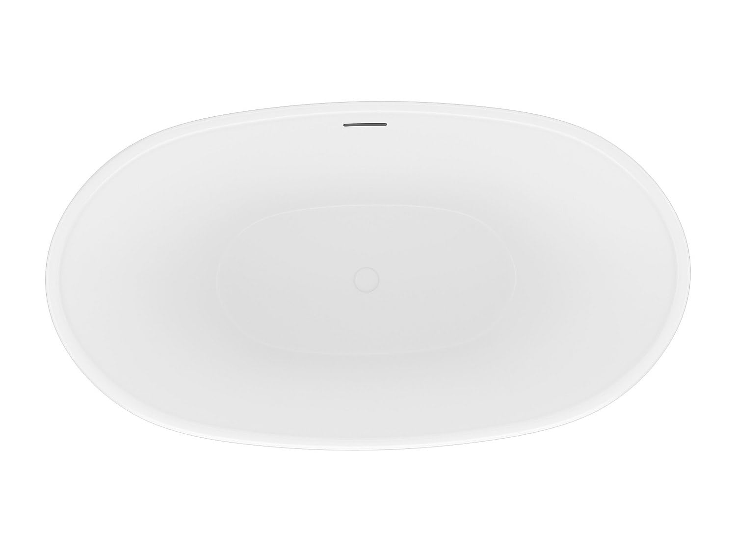 Vente-unique - Vasca da bagno freestanding 1 posto Mobula - acrilico - bianco
