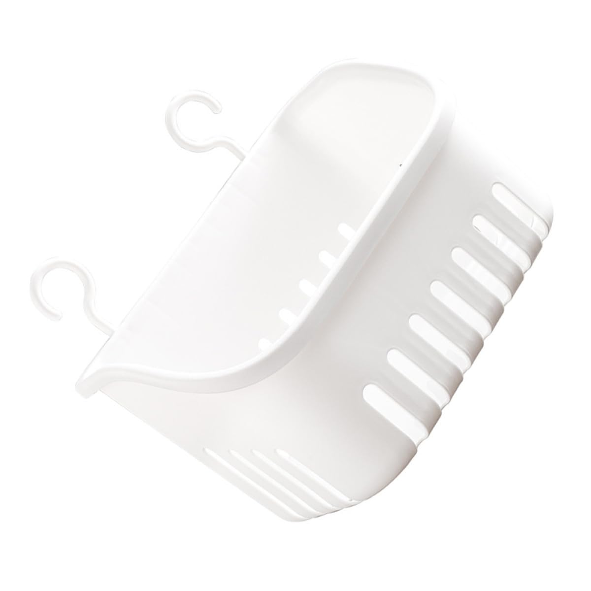 HOLIDYOYO Hanging Shower Basket Wall-mounted Bath Storage Caddy Small Size Sturdy Plastic Multi-function Bathroom Organizer for Household Shower
