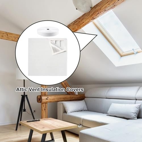 Cubierta de ventilación magnética para ático y aislamiento térmico contra pérdidas de aire 5