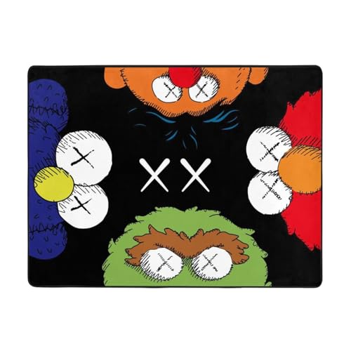 Tapete Hypebeast 4x5.3 Ft con diseño moderno abstracto miniatura 2