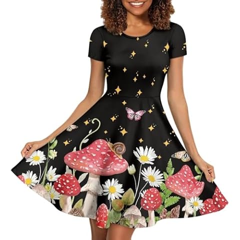 Biyejit Daisy Butterfly Short Sleeve Dress Cover