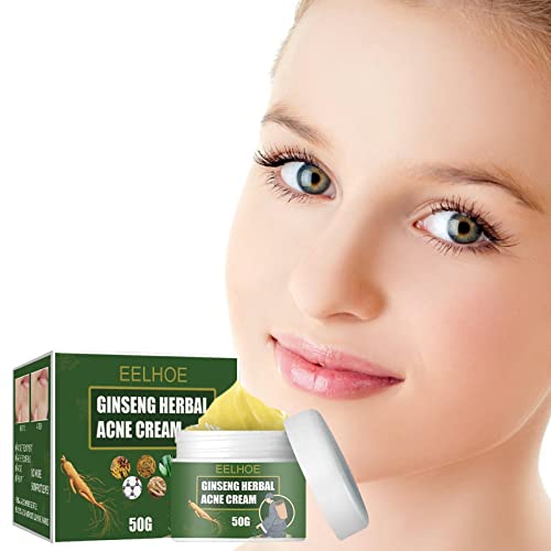 herommy Crema para el acné a Base de Hierbas | Crema de acné a Base de Hierbas de Ginseng | Tratamiento de Manchas de espinillas a Base de Hierbas Naturales Extra Fuerte para la Cara