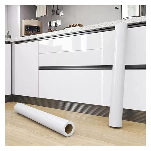 Papel pintado autoadhesivo gris brillante lavable para gabinetes y cocina