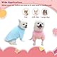 2 Stück Haustier Katze Hund Pullover Fleece Warm Hundepullover Winter Warmer Haustier Sweater Koralle Fleece Hund Pullover Haustier Supplies Niedlicher Katze Outfit (L, Rosa/Blau)