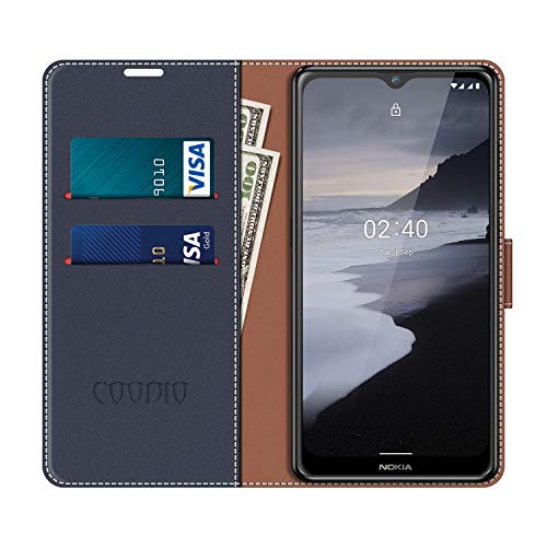 COODIO Custodia per Nokia 2.4, Custodia in Pelle