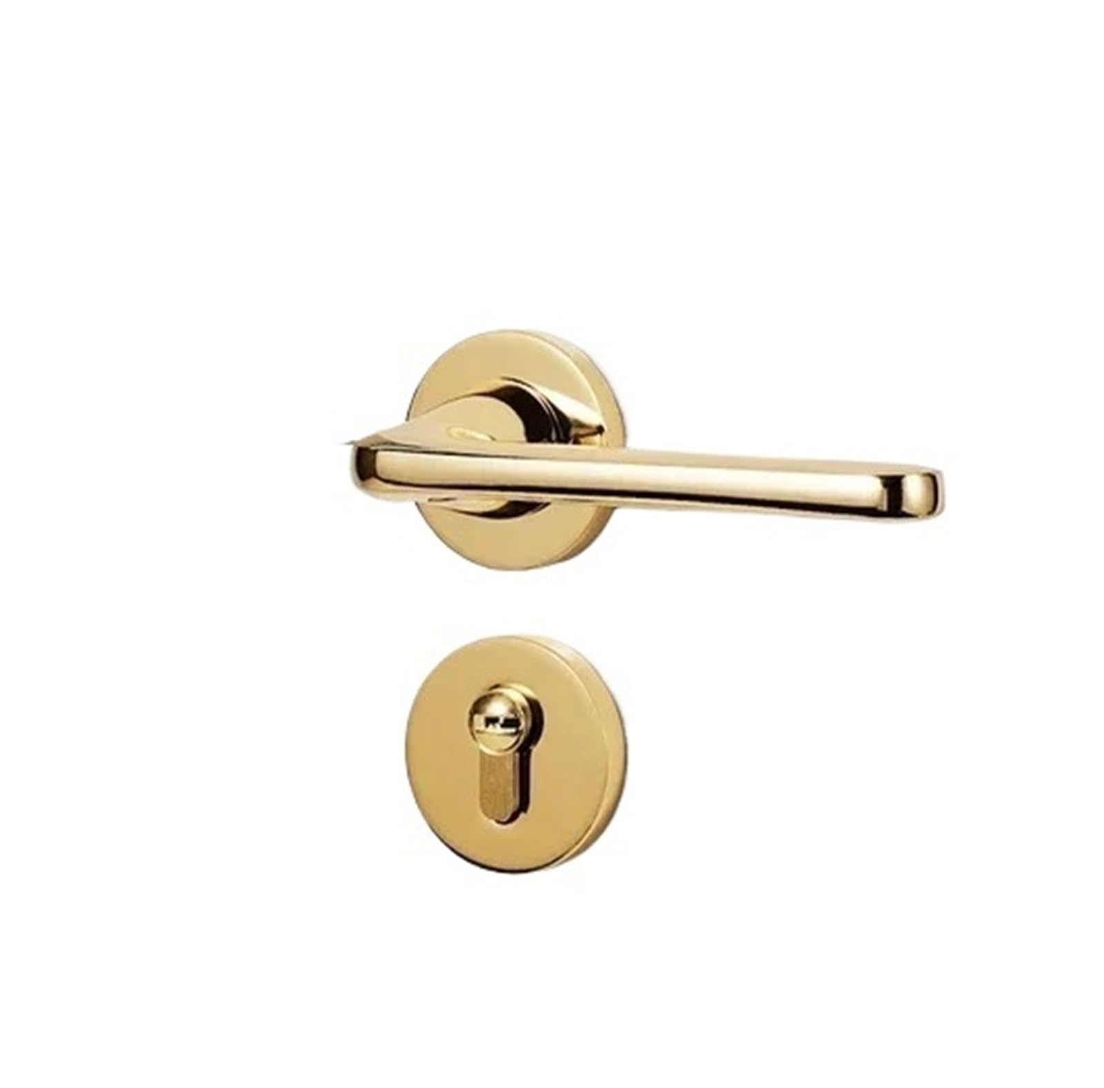nxjaSDH Lock and Handle Sets, 1 Set of Aluminum Alloy Split Bedroom Door Handle Lock with Key(Styleb-58mm)