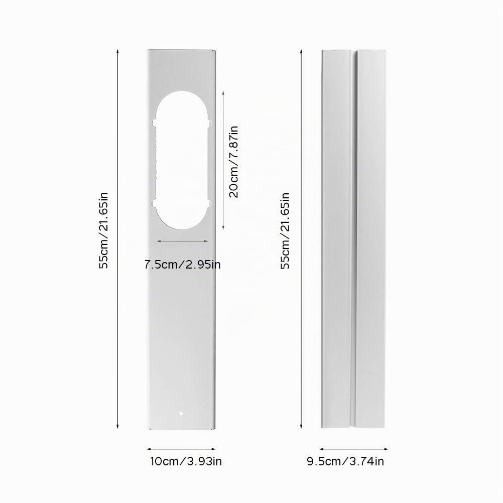 Kit per finestra condizionatore d'aria, guarnizione universale portatile allungata e regolabile, 110 cm, per tubo di scarico 14 cm