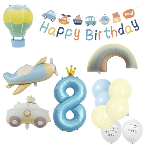 誕生日 車 風船 誕生日 バルーン 飾り 8歳