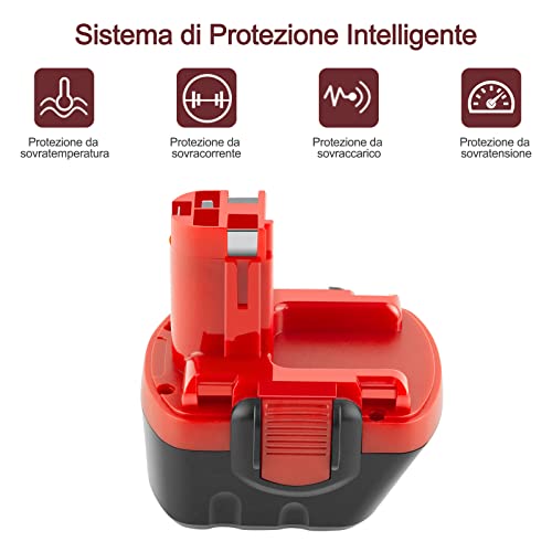 ADVTRONICS 12V 3.0Ah Ni-MH Batteria BAT043 BAT045