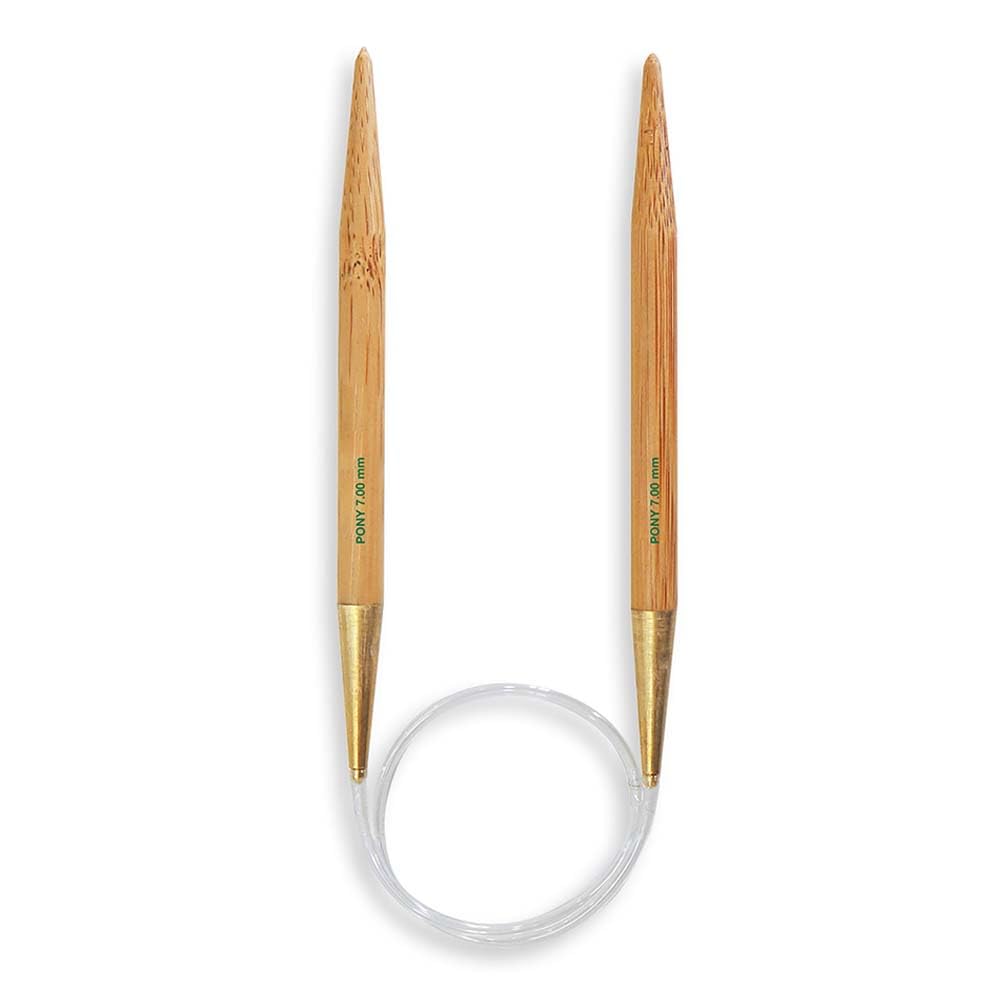 Pony Gold Bamboo Circular Knitting Needles 40Cm, 7.00Mm - 1Pc
